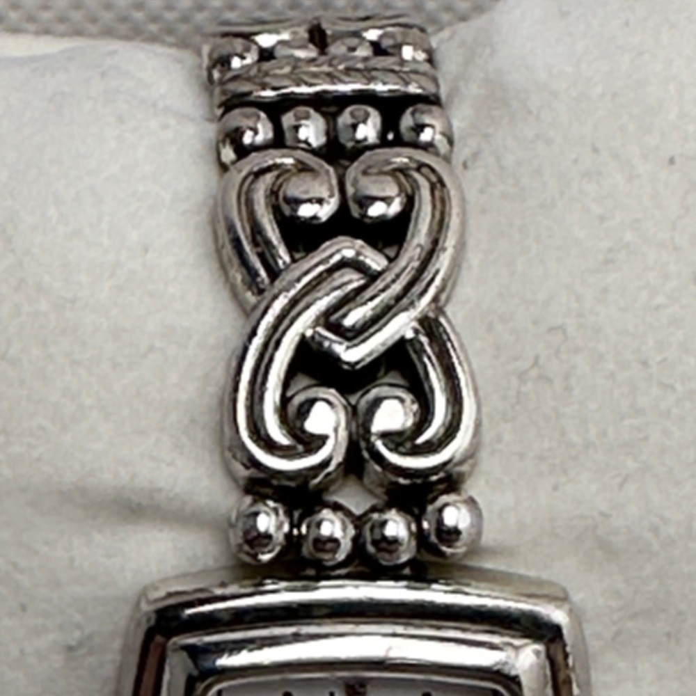 Brighton Santa Rosa Silver Adjustable Toggle Closure Watch w/ Roman Numerals - Picture 4 of 10